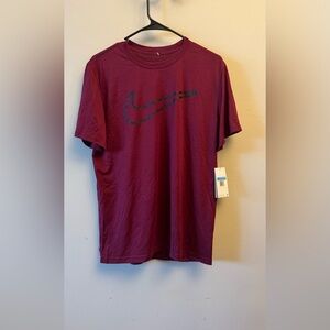 Nike Men's Burgundy Short Sleeve The Nike Tee DRI-FIT